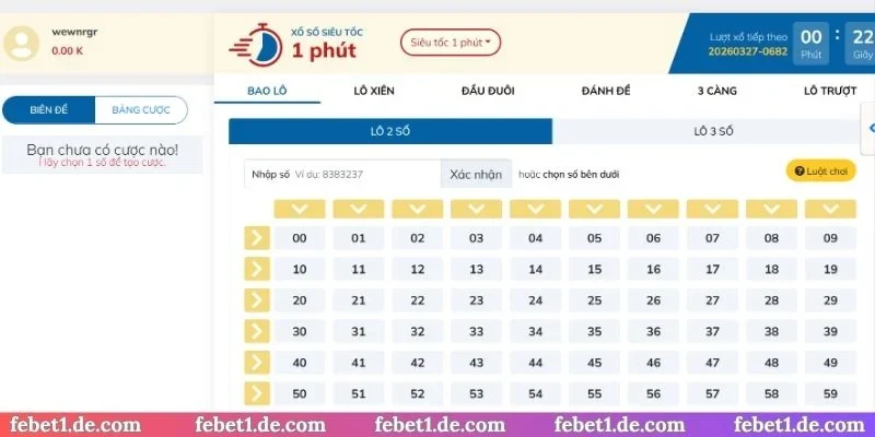 Cách chơi xổ số Febet cho người mới
