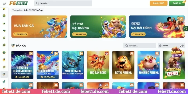 Chơi bắn cá kịch tính