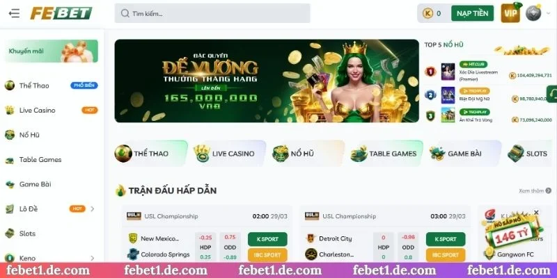 Giới thiệu Febet với kho trò chơi bất tận